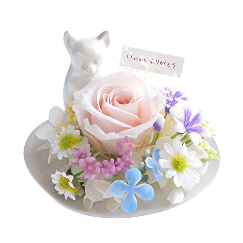 Amazon.co.jp: ペット お供え 花 犬 プリザーブド メモリアルフラワー